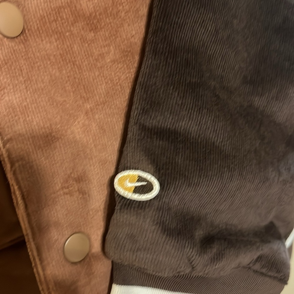 NWT Nike Therma Fit Varsity Jacket, Men’s Sz Medium, Brown - Picture 12 of 15